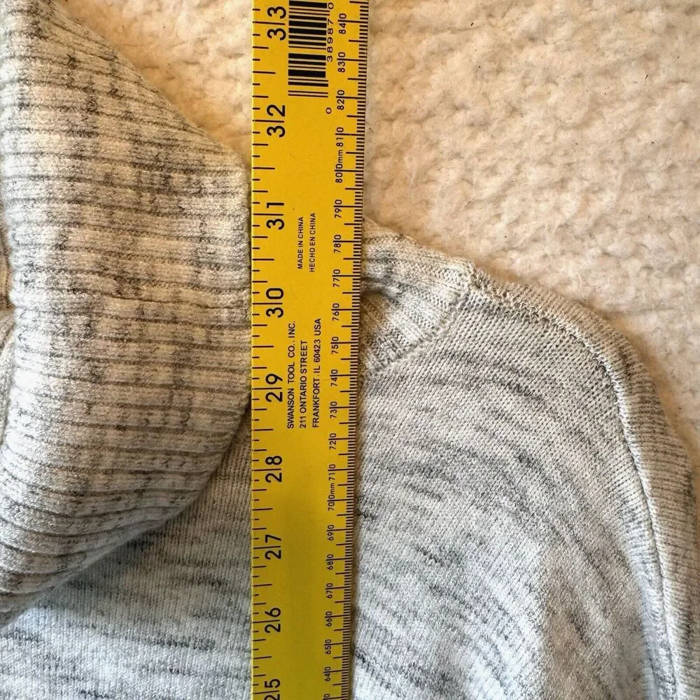 RD Style Sweater Women's 2XL Ursula Spongey Turtleneck Pullover Light Grey‎ NWT